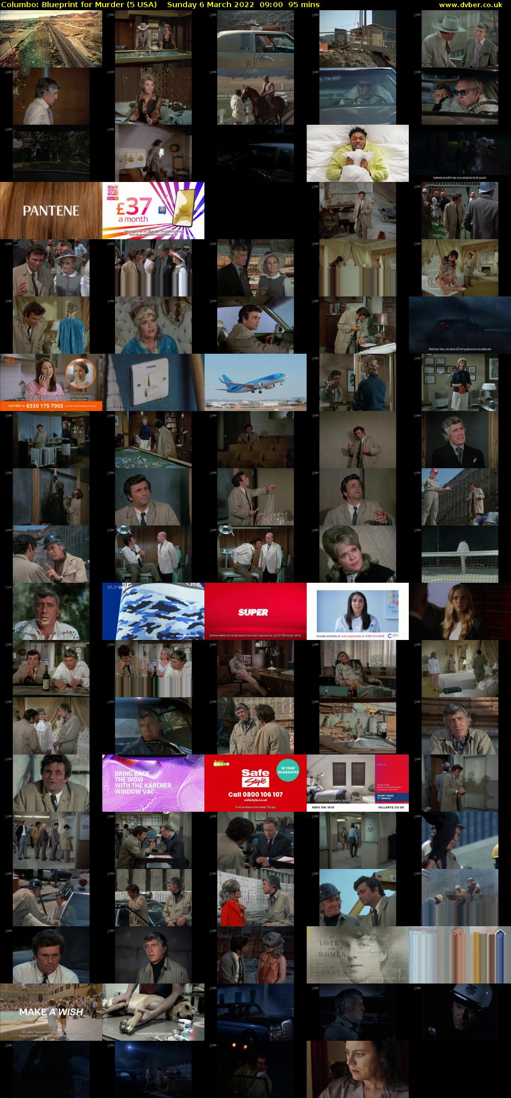 Columbo: Blueprint for Murder (5 USA) Sunday 6 March 2022 09:00 - 10:35
