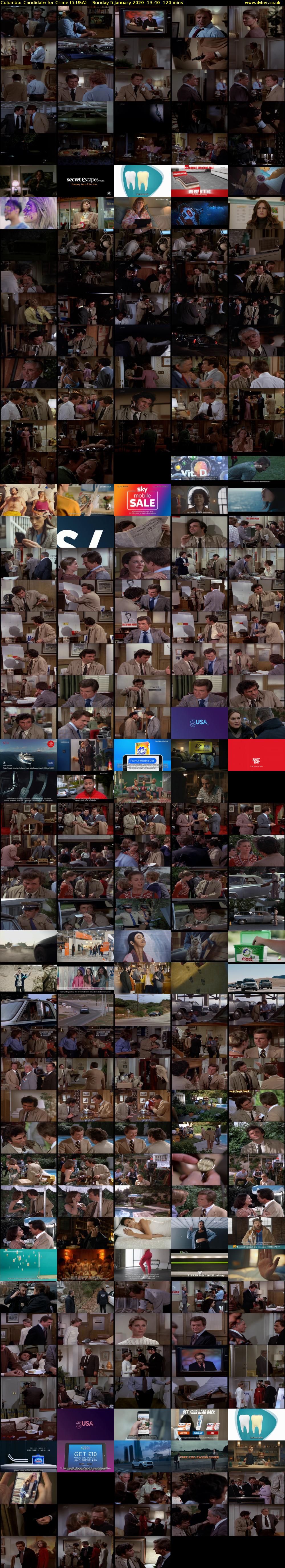 Columbo: Candidate for Crime (5 USA) Sunday 5 January 2020 13:40 - 15:40