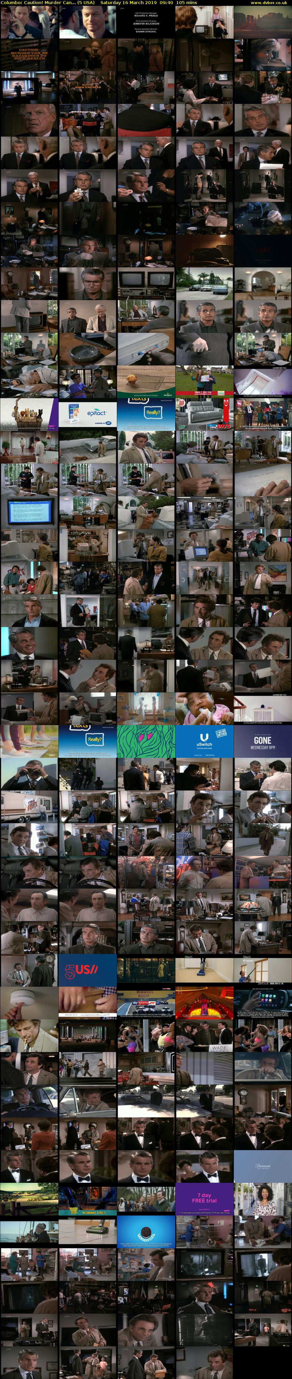 Columbo: Caution! Murder Can... (5 USA) Saturday 16 March 2019 09:40 - 11:25