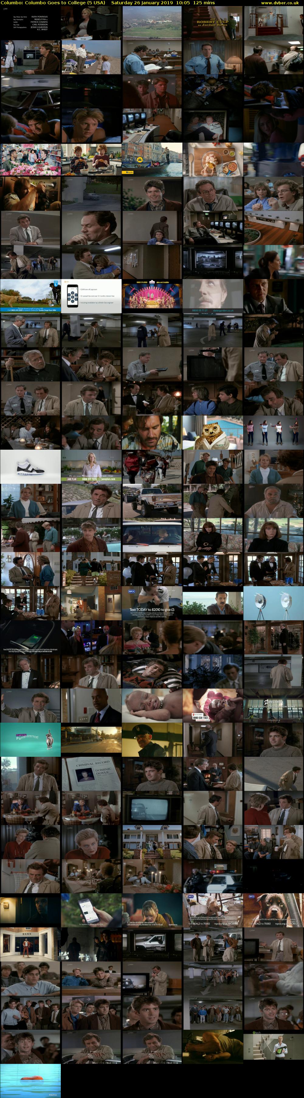 Columbo: Columbo Goes to College (5 USA) Saturday 26 January 2019 10:05 - 12:10