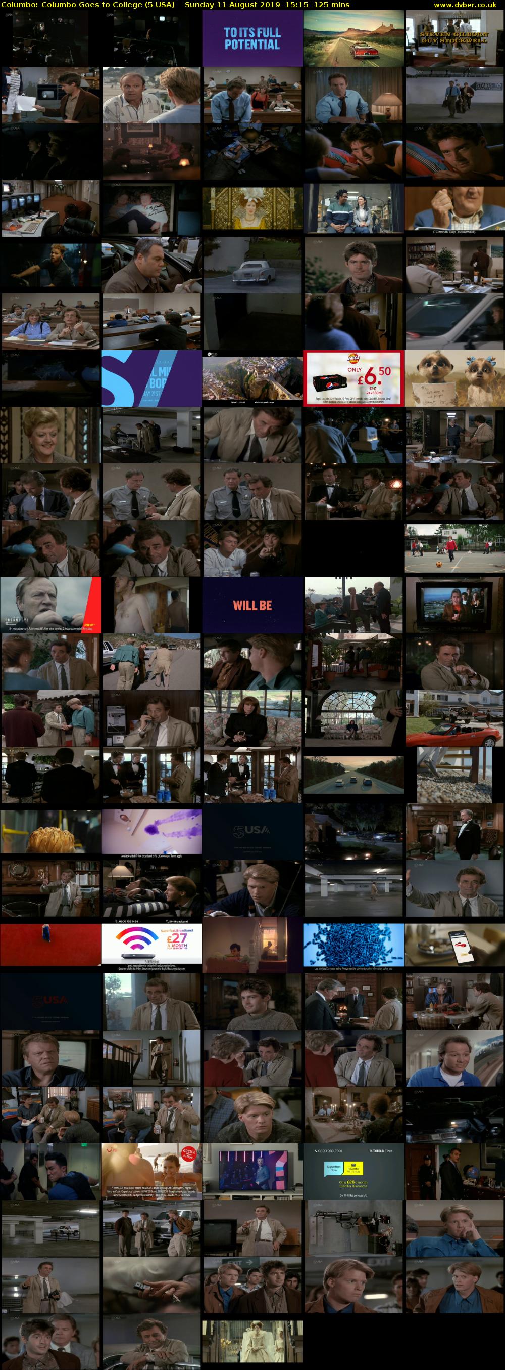 Columbo: Columbo Goes to College (5 USA) Sunday 11 August 2019 15:15 - 17:20