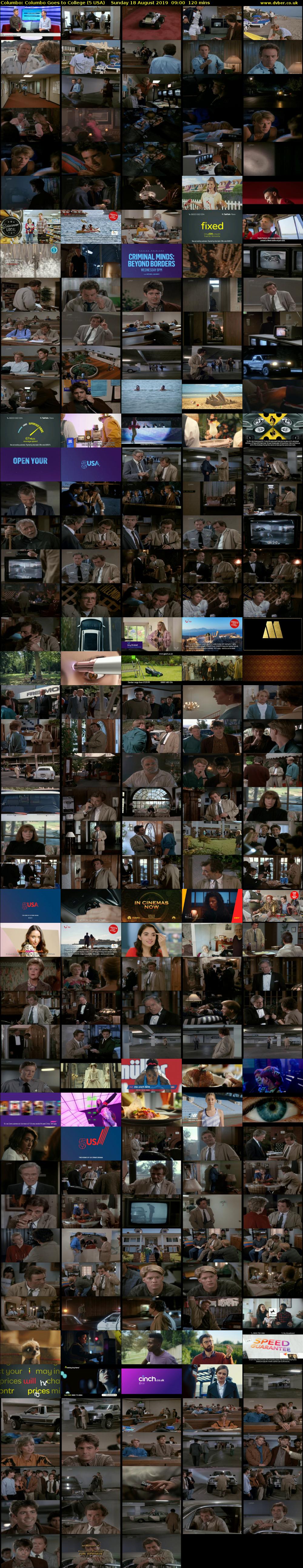 Columbo: Columbo Goes to College (5 USA) Sunday 18 August 2019 09:00 - 11:00