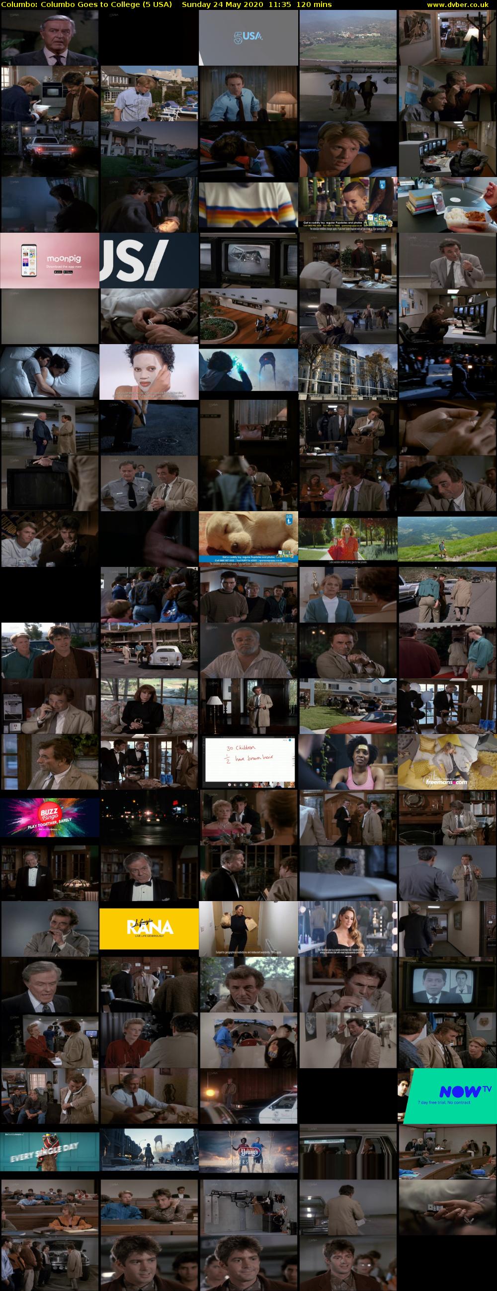 Columbo: Columbo Goes to College (5 USA) Sunday 24 May 2020 11:35 - 13:35