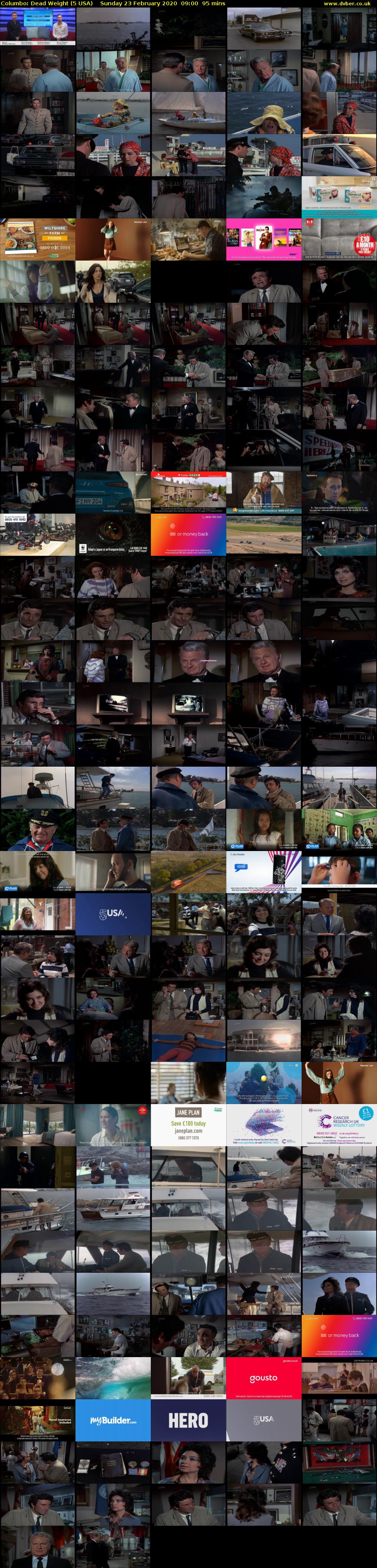 Columbo: Dead Weight (5 USA) Sunday 23 February 2020 09:00 - 10:35