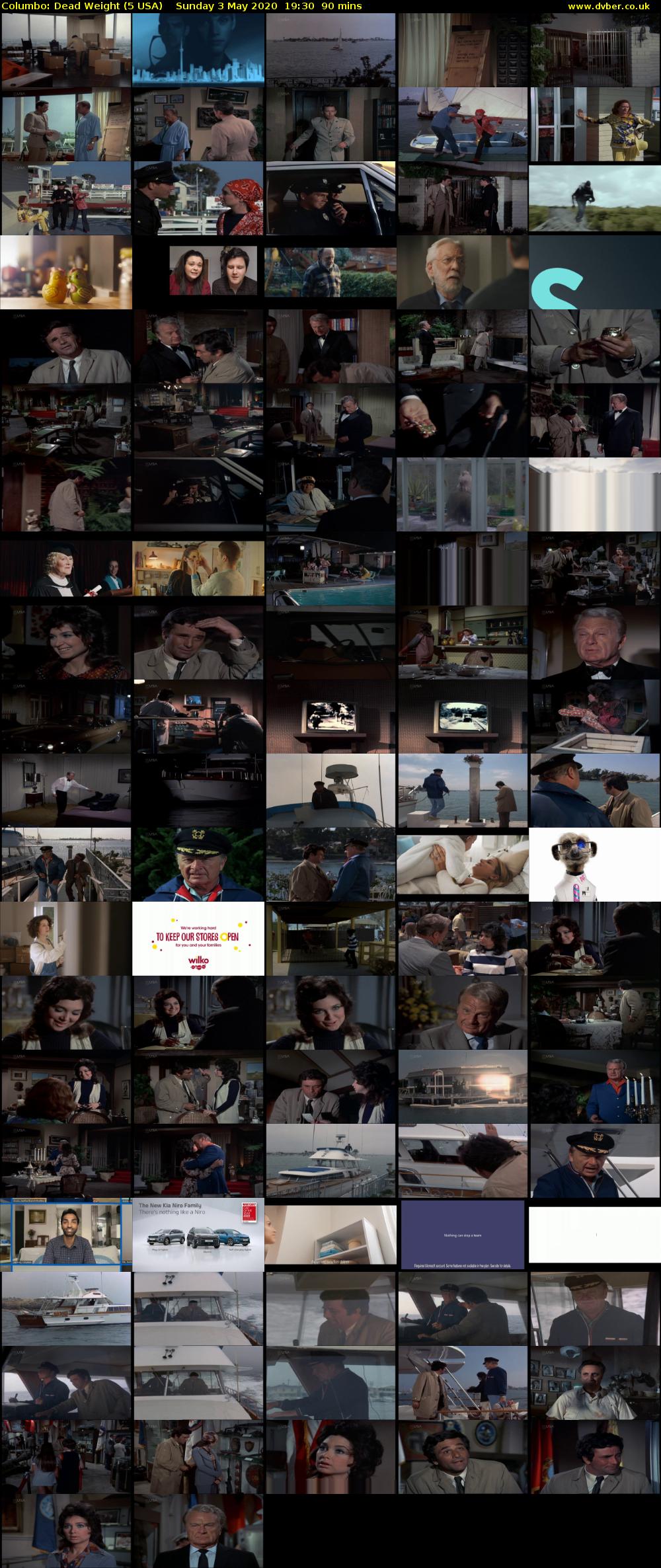 Columbo: Dead Weight (5 USA) Sunday 3 May 2020 19:30 - 21:00