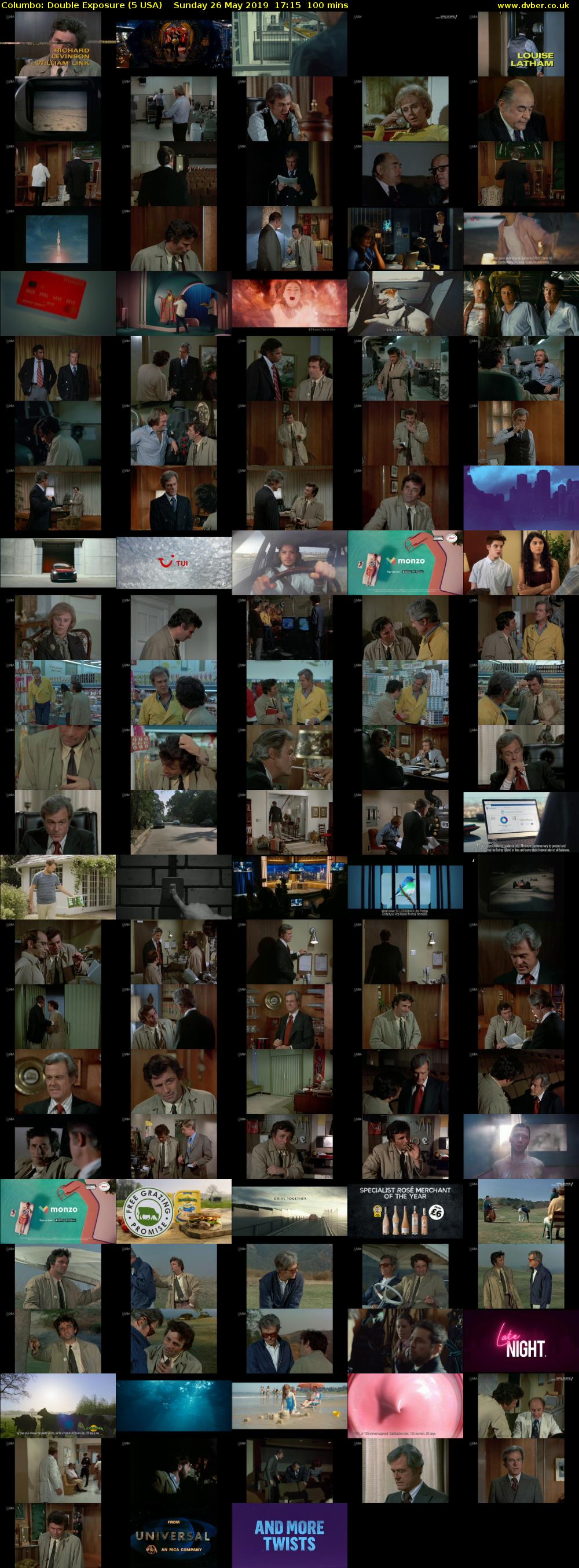 Columbo: Double Exposure (5 USA) Sunday 26 May 2019 17:15 - 18:55