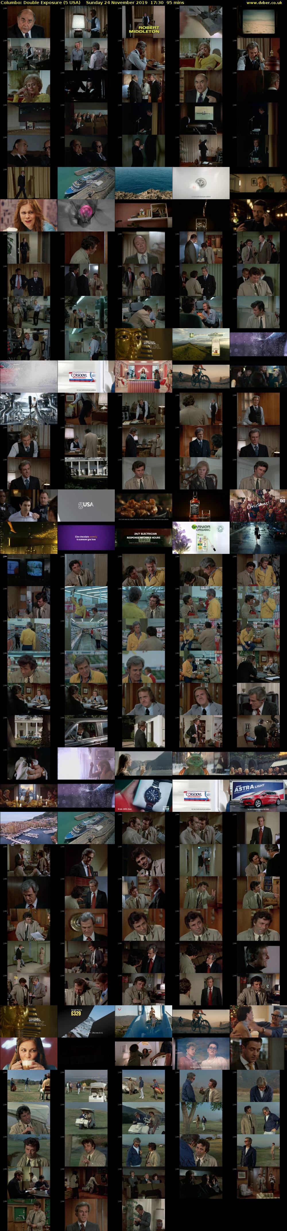Columbo: Double Exposure (5 USA) Sunday 24 November 2019 17:30 - 19:05
