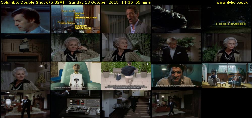 Columbo: Double Shock (5 USA) Sunday 13 October 2019 14:30 - 16:05