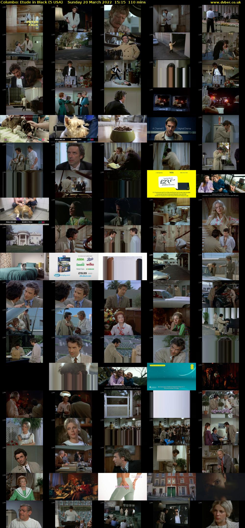 Columbo: Etude in Black (5 USA) Sunday 20 March 2022 15:15 - 17:05