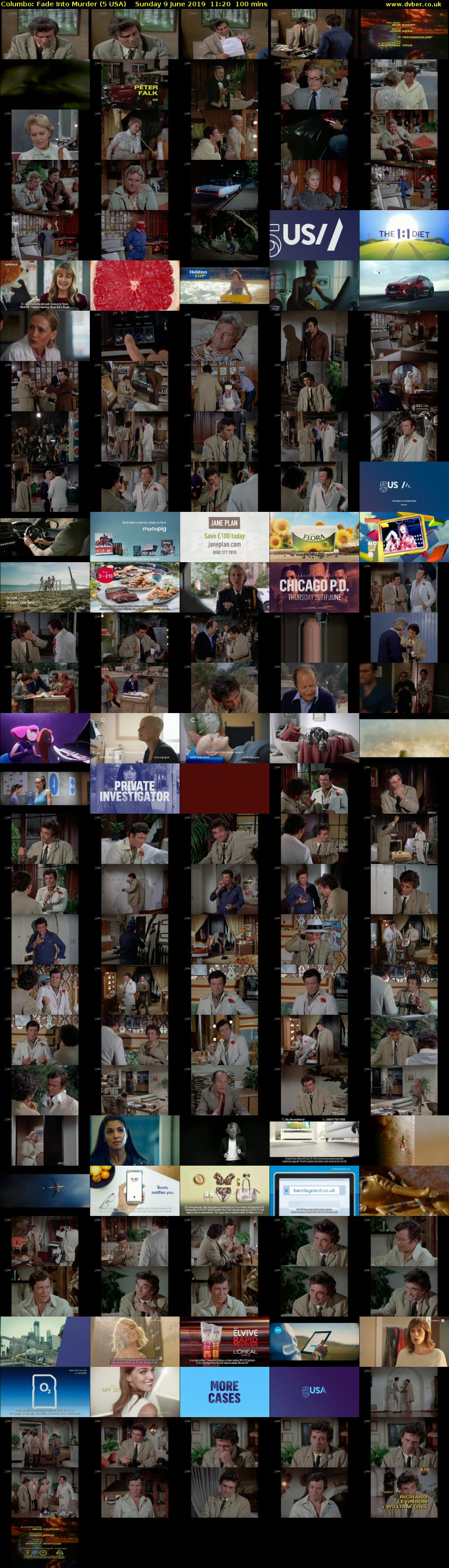 Columbo: Fade Into Murder (5 USA) Sunday 9 June 2019 11:20 - 13:00