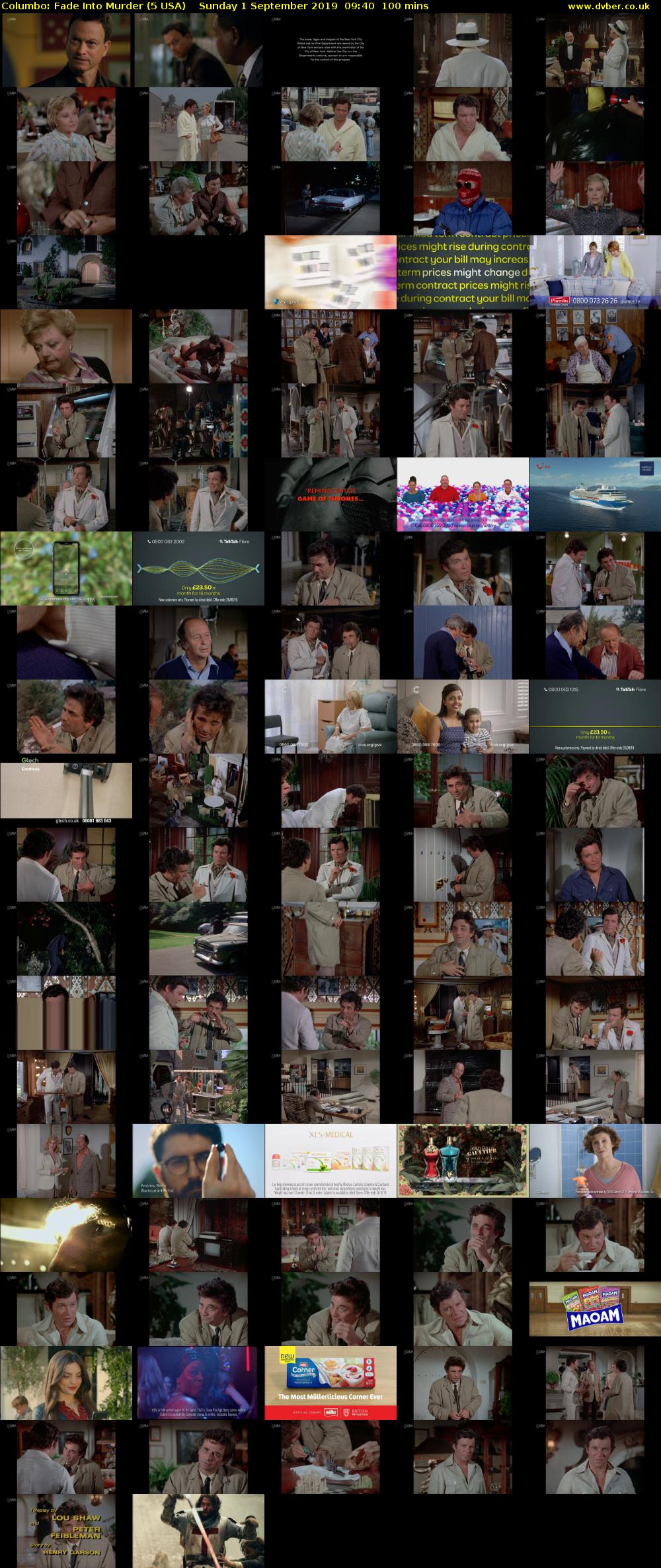 Columbo: Fade Into Murder (5 USA) Sunday 1 September 2019 09:40 - 11:20