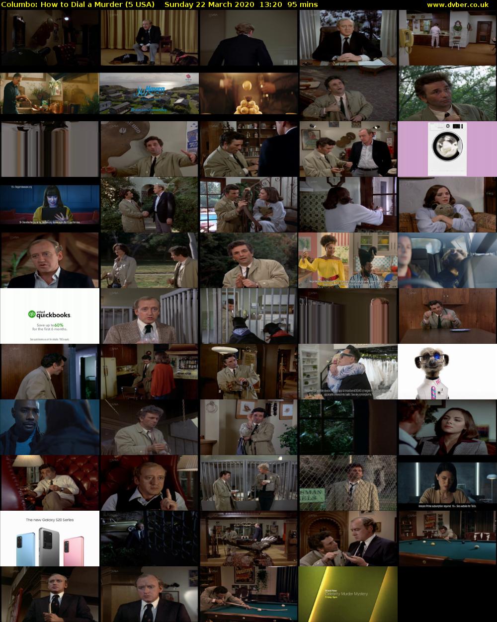 Columbo: How To Dial A Murder (5 USA) Sunday 22 March 2020 13:20 - 14:55