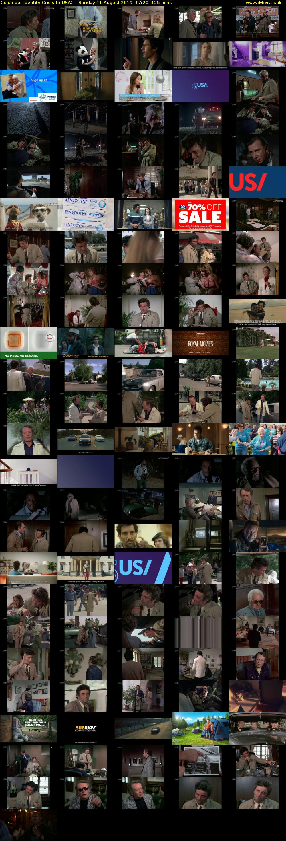 Columbo: Identity Crisis (5 USA) Sunday 11 August 2019 17:20 - 19:25