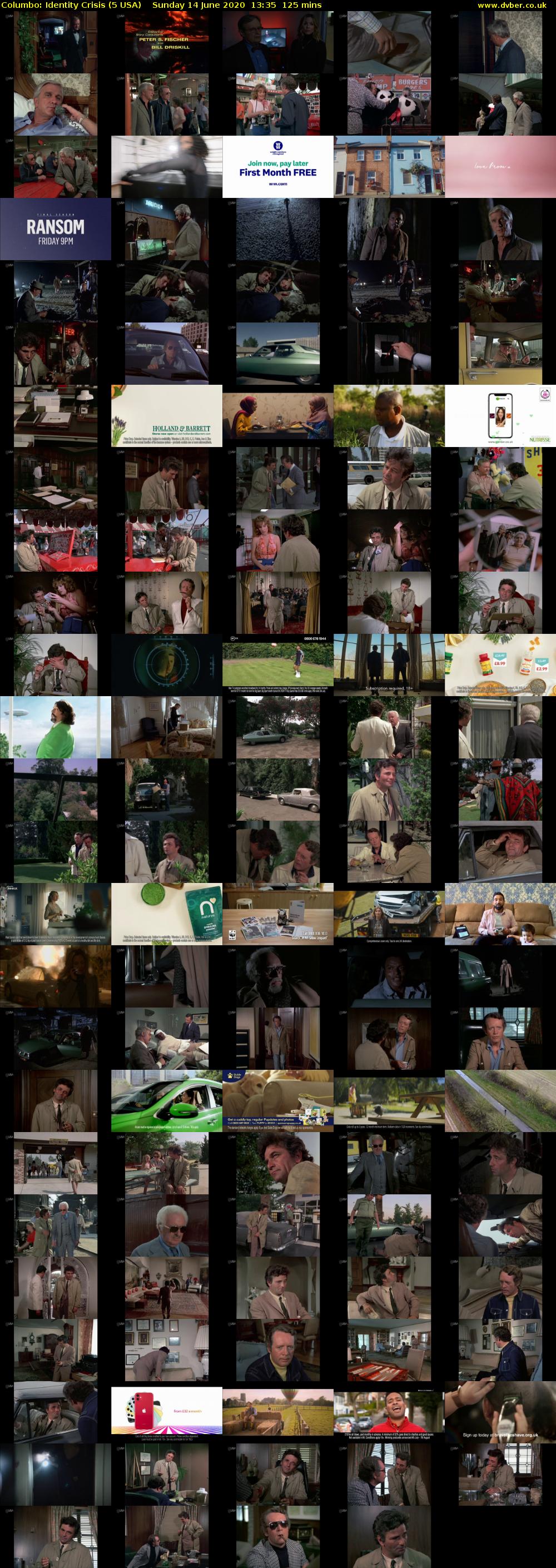 Columbo: Identity Crisis (5 USA) Sunday 14 June 2020 13:35 - 15:40