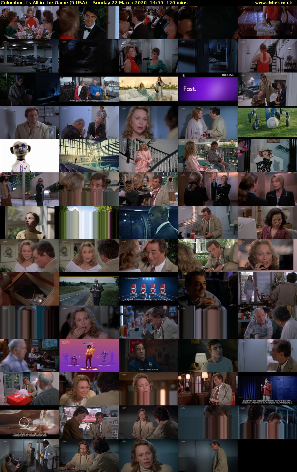 Columbo: It's All in the Game (5 USA) Sunday 22 March 2020 14:55 - 16:55