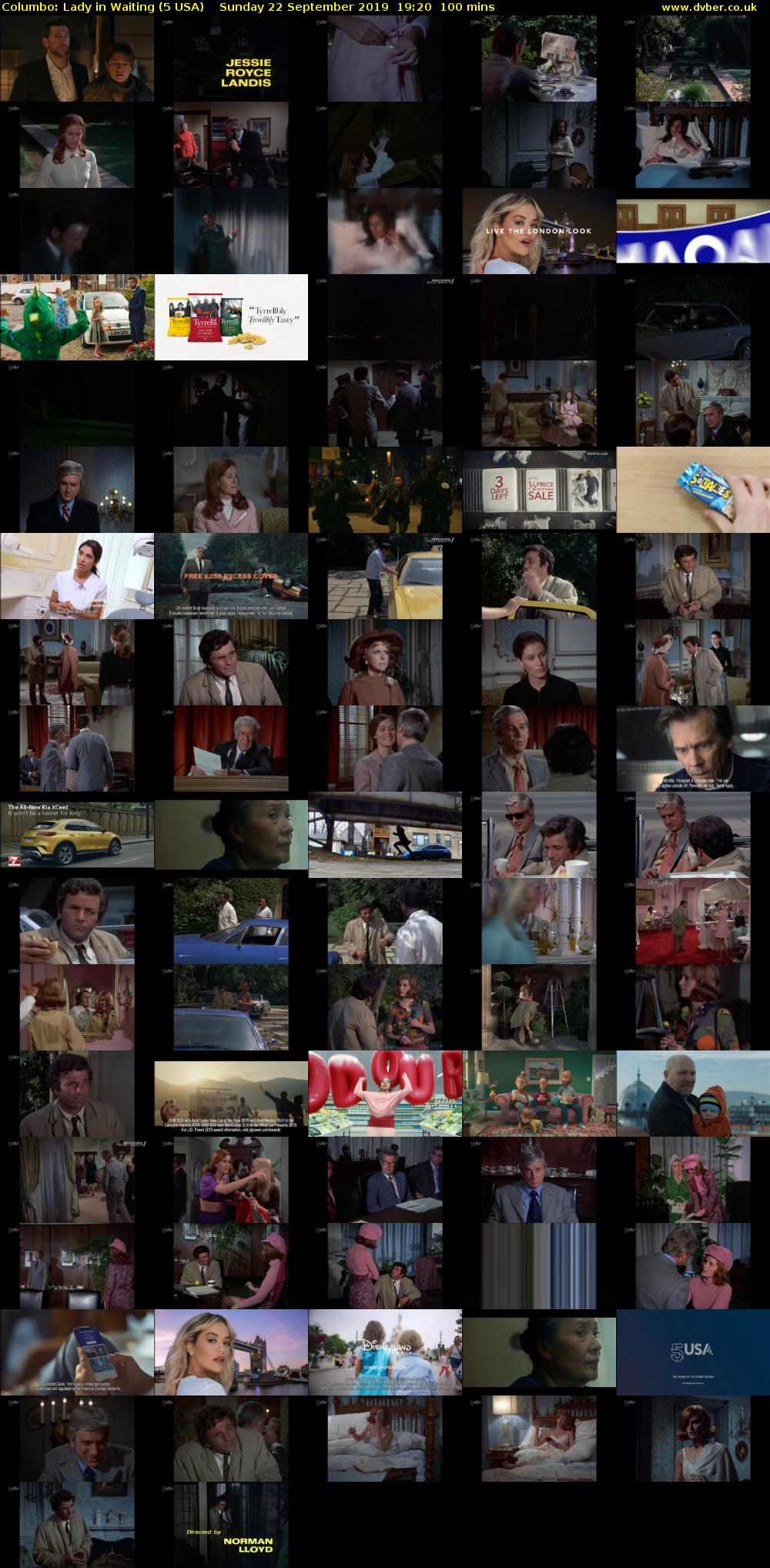 Columbo: Lady in Waiting (5 USA) Sunday 22 September 2019 19:20 - 21:00