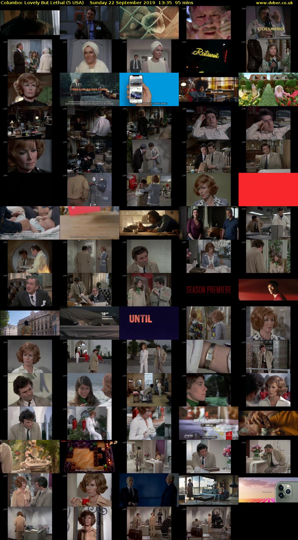 Columbo: Lovely But Lethal (5 USA) Sunday 22 September 2019 13:35 - 15:10