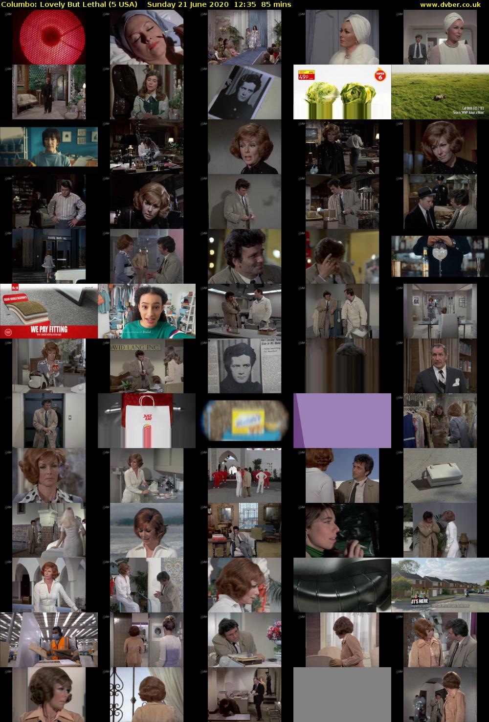 Columbo: Lovely But Lethal (5 USA) Sunday 21 June 2020 12:35 - 14:00