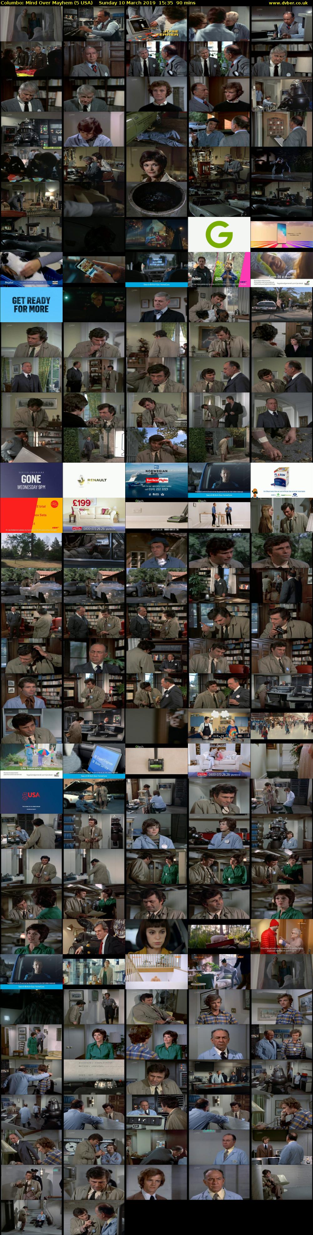 Columbo: Mind Over Mayhem (5 USA) Sunday 10 March 2019 15:35 - 17:05