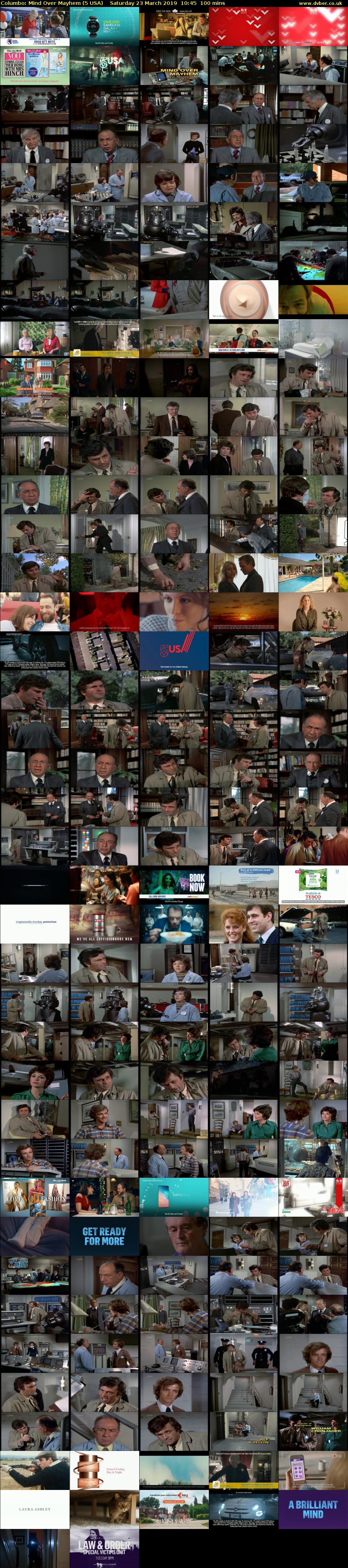 Columbo: Mind Over Mayhem (5 USA) Saturday 23 March 2019 10:45 - 12:25
