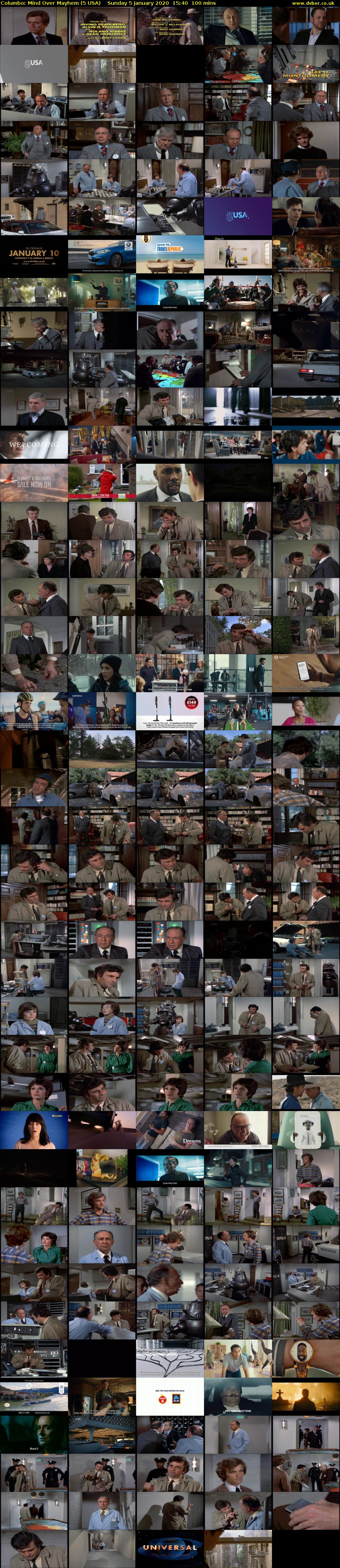Columbo: Mind Over Mayhem (5 USA) Sunday 5 January 2020 15:40 - 17:20