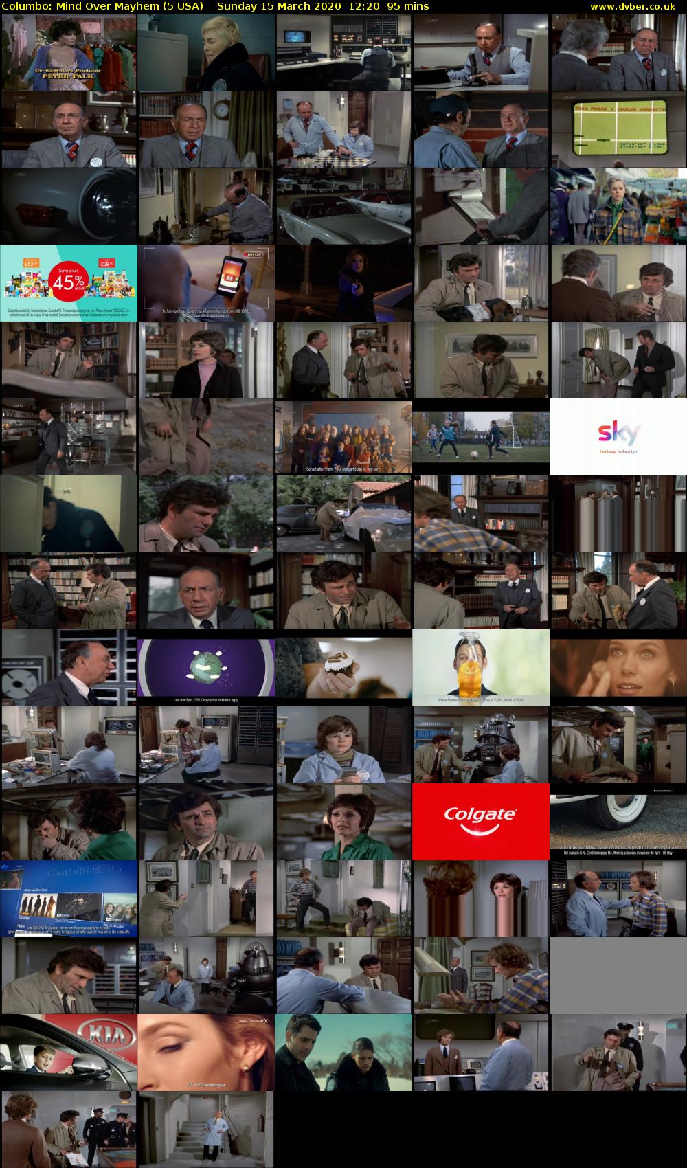 Columbo: Mind Over Mayhem (5 USA) Sunday 15 March 2020 12:20 - 13:55