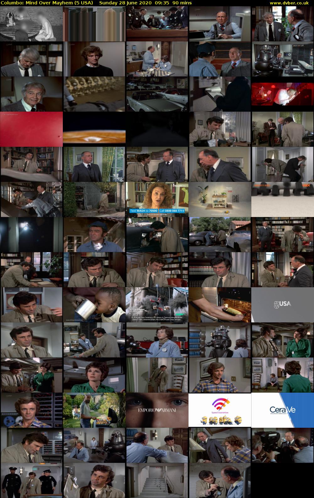 Columbo: Mind Over Mayhem (5 USA) Sunday 28 June 2020 09:35 - 11:05