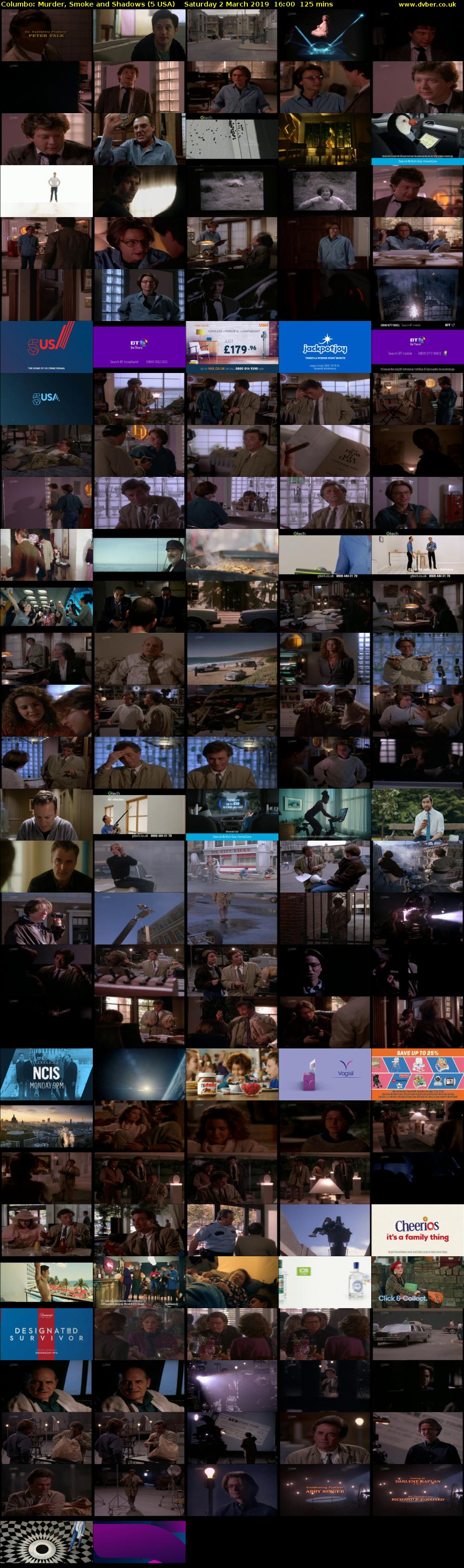 Columbo: Murder, Smoke and Shadows (5 USA) Saturday 2 March 2019 16:00 - 18:05