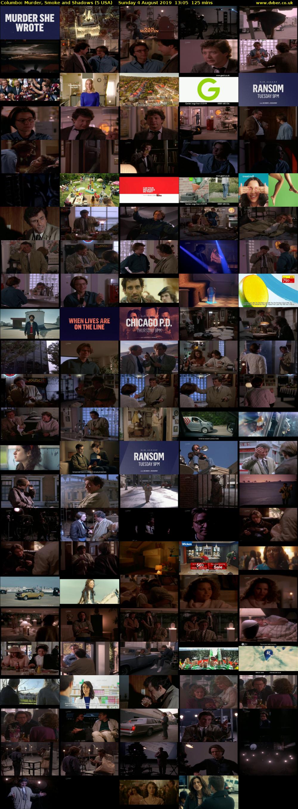 Columbo: Murder, Smoke and Shadows (5 USA) Sunday 4 August 2019 13:05 - 15:10