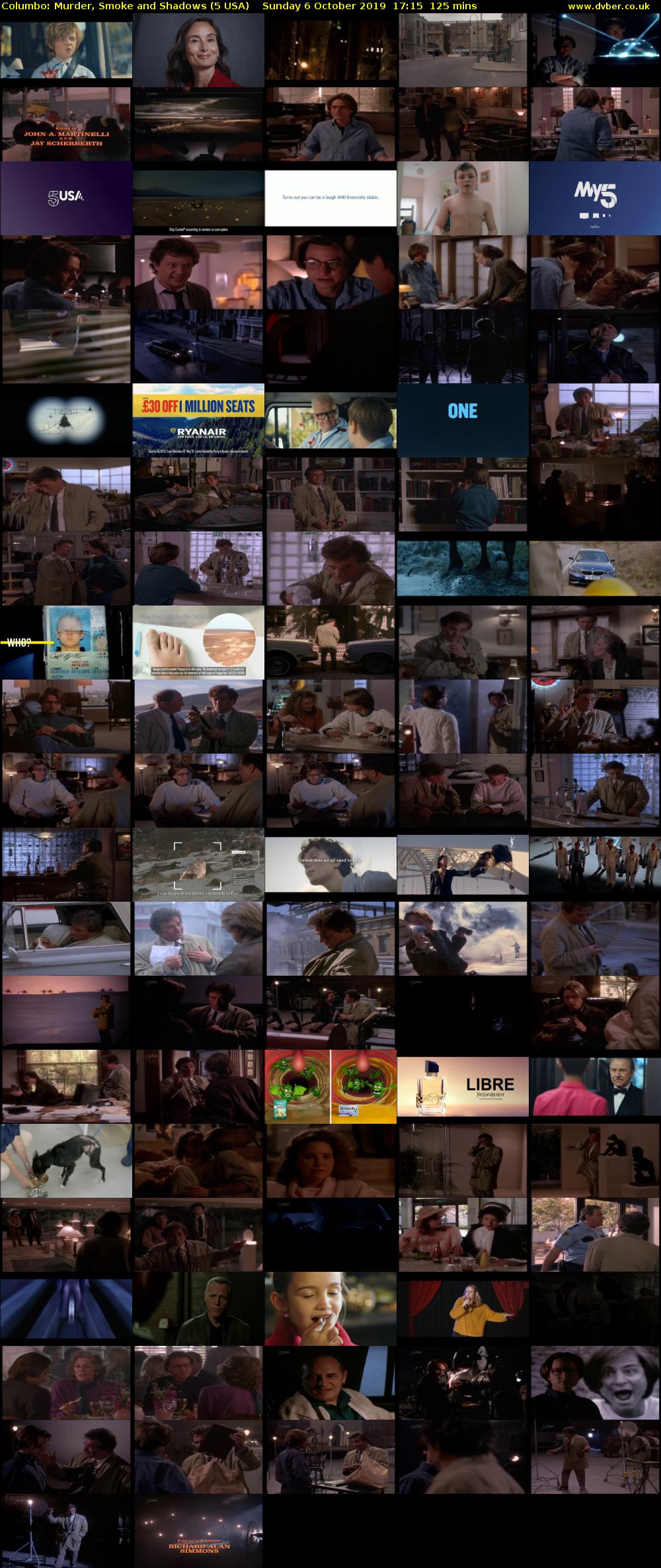 Columbo: Murder, Smoke and Shadows (5 USA) Sunday 6 October 2019 17:15 - 19:20