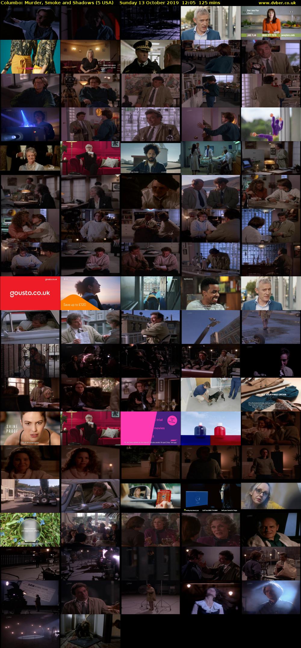 Columbo: Murder, Smoke and Shadows (5 USA) Sunday 13 October 2019 12:05 - 14:10