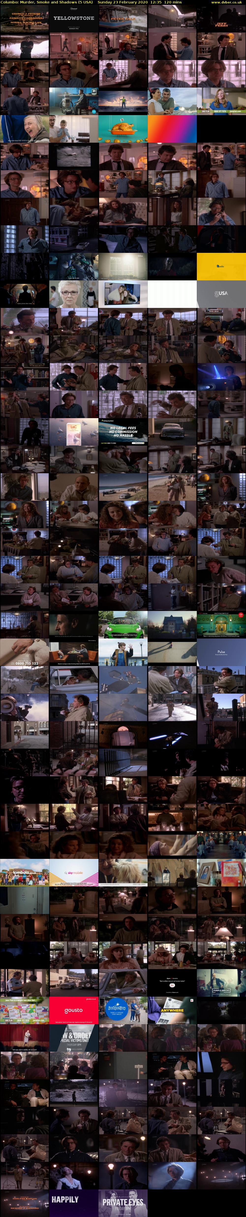 Columbo: Murder, Smoke and Shadows (5 USA) Sunday 23 February 2020 12:35 - 14:35