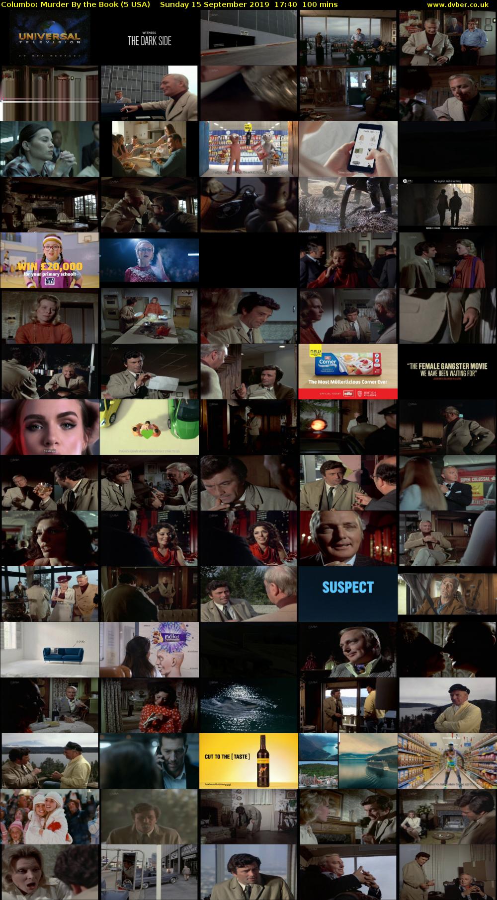 Columbo: Murder By the Book (5 USA) Sunday 15 September 2019 17:40 - 19:20
