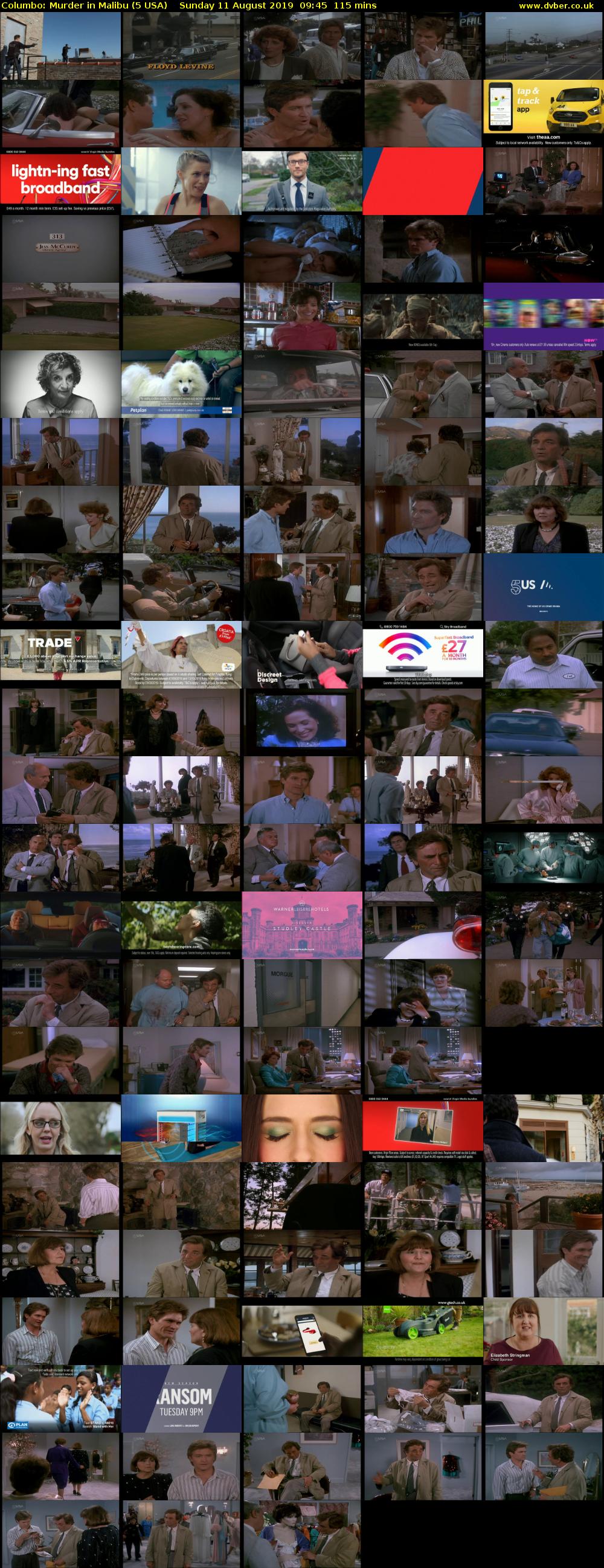 Columbo: Murder in Malibu (5 USA) Sunday 11 August 2019 09:45 - 11:40