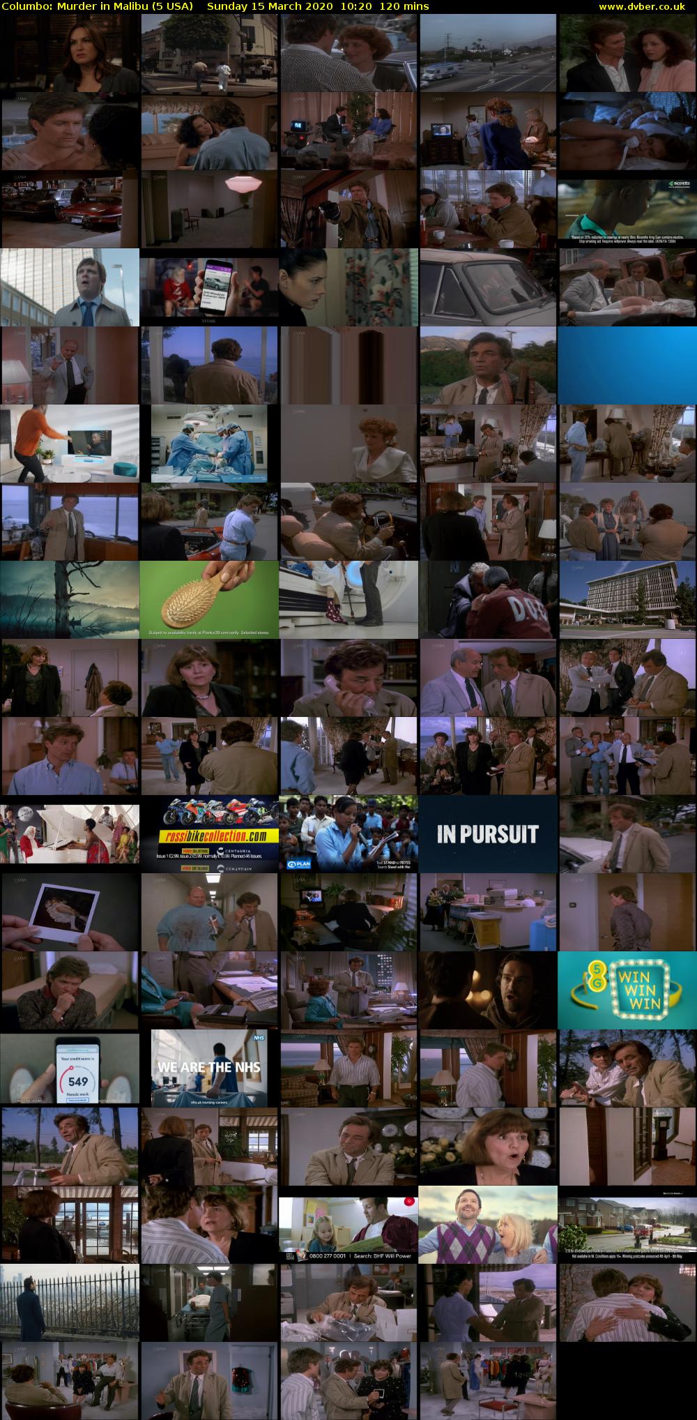 Columbo: Murder in Malibu (5 USA) Sunday 15 March 2020 10:20 - 12:20