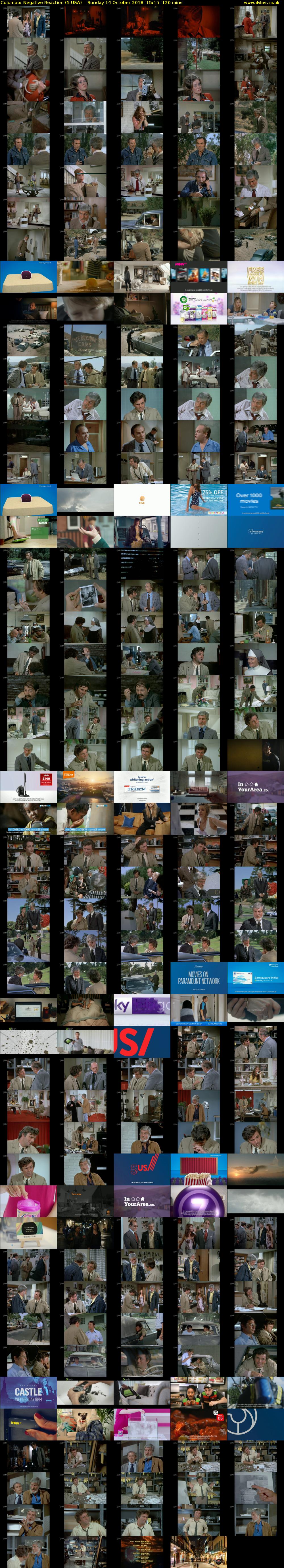Columbo: Negative Reaction (5 USA) Sunday 14 October 2018 15:15 - 17:15