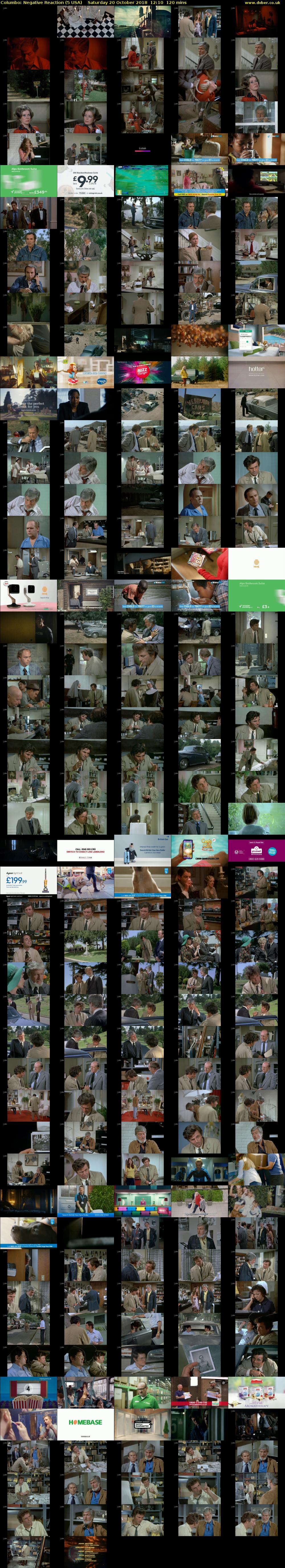 Columbo: Negative Reaction (5 USA) Saturday 20 October 2018 12:10 - 14:10