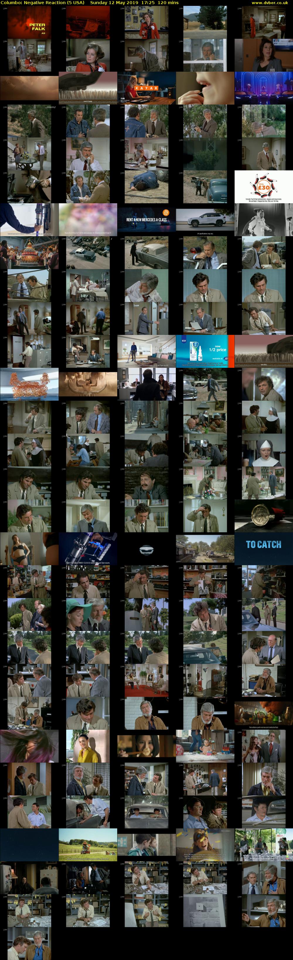 Columbo: Negative Reaction (5 USA) Sunday 12 May 2019 17:25 - 19:25