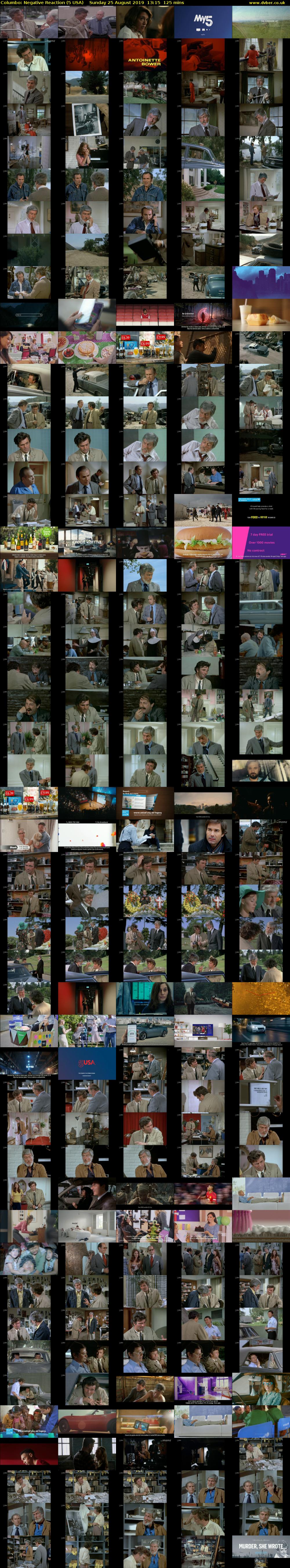Columbo: Negative Reaction (5 USA) Sunday 25 August 2019 13:15 - 15:20