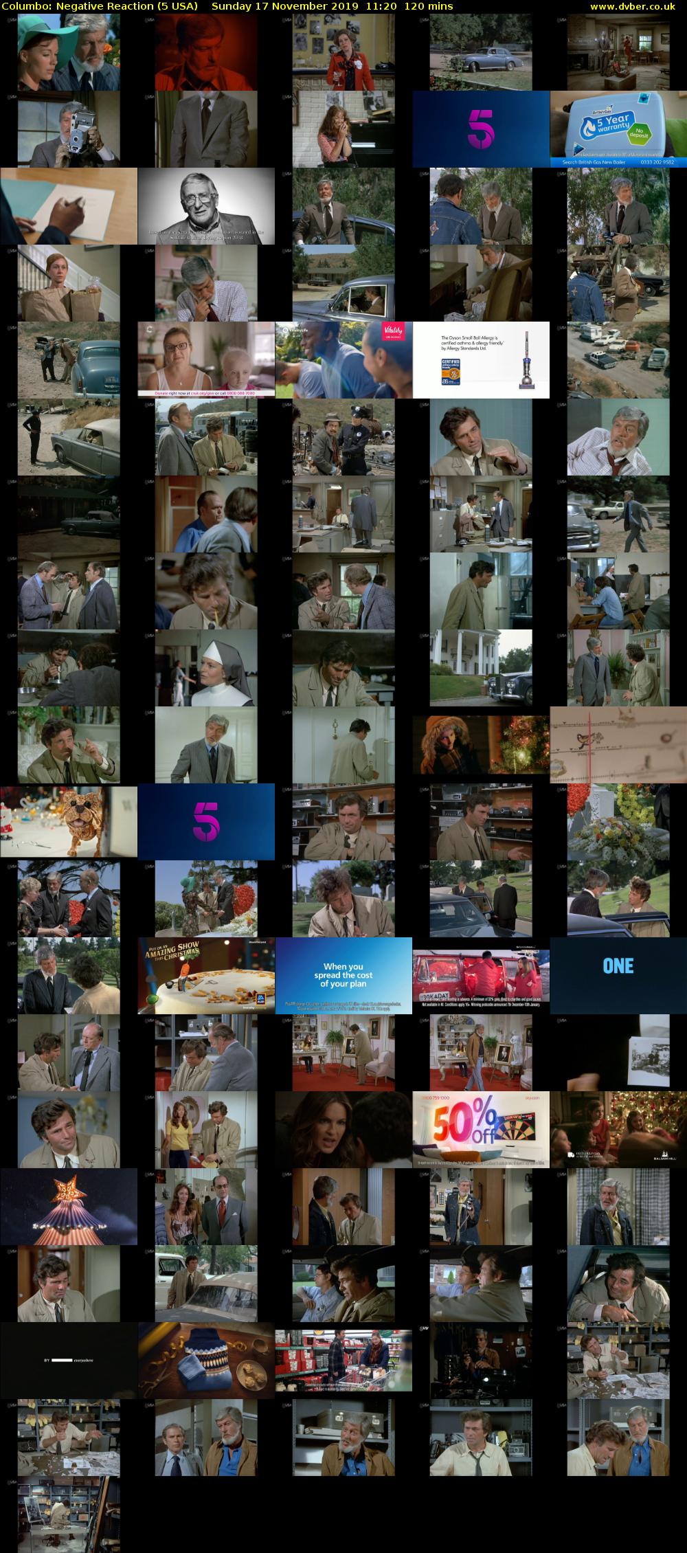 Columbo: Negative Reaction (5 USA) Sunday 17 November 2019 11:20 - 13:20
