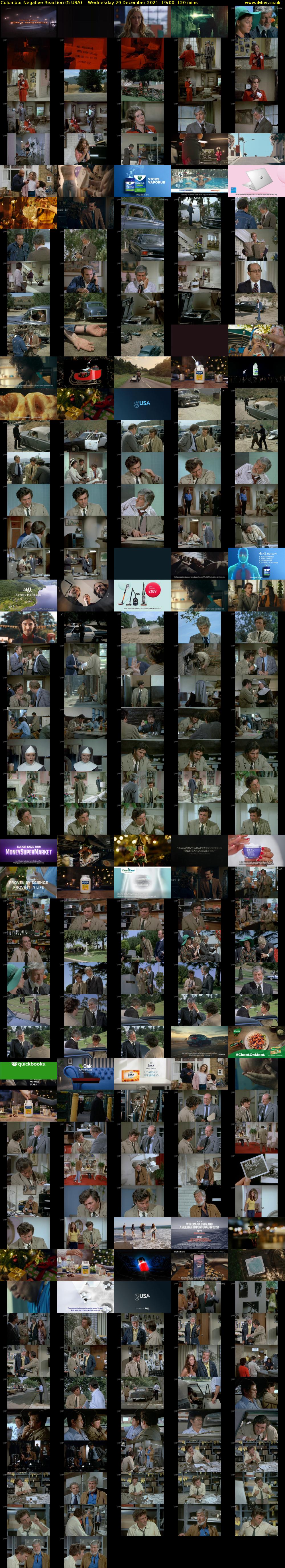 Columbo: Negative Reaction (5 USA) Wednesday 29 December 2021 19:00 - 21:00