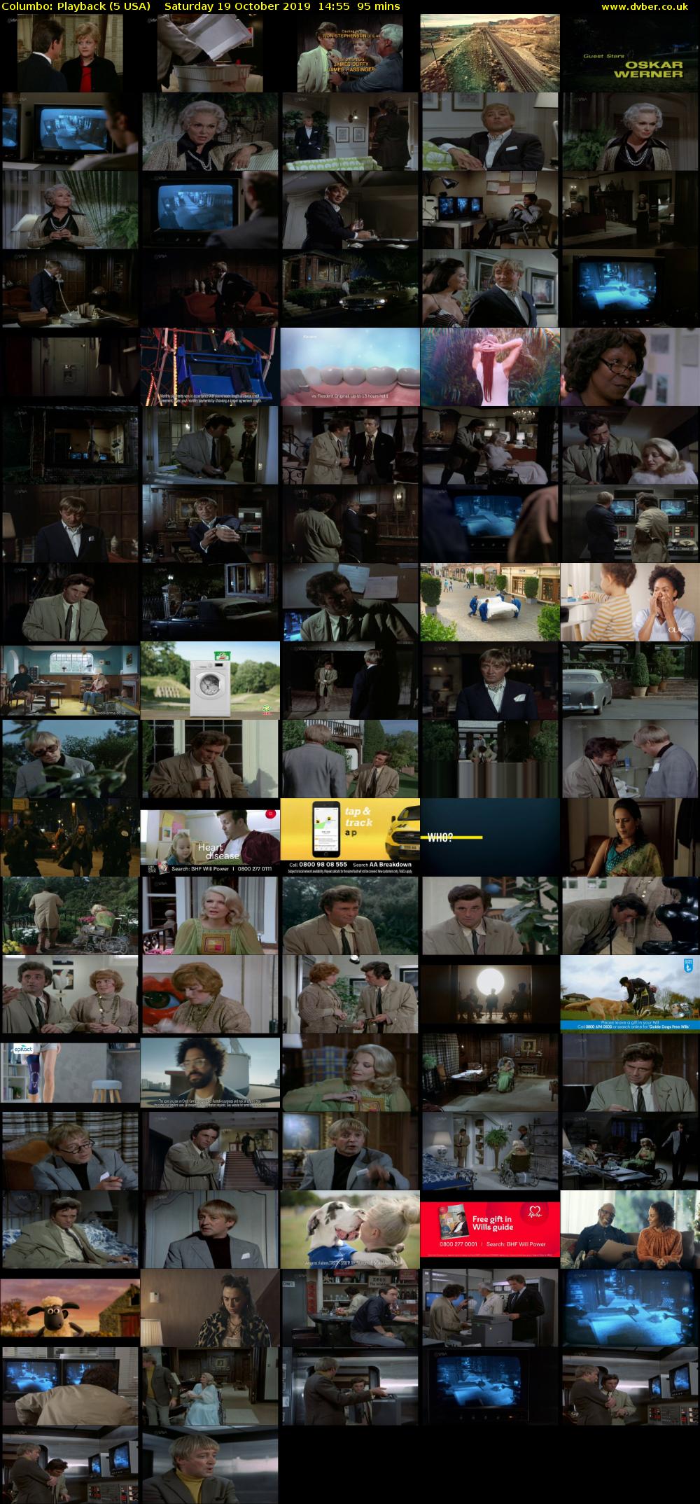 Columbo: Playback (5 USA) Saturday 19 October 2019 14:55 - 16:30