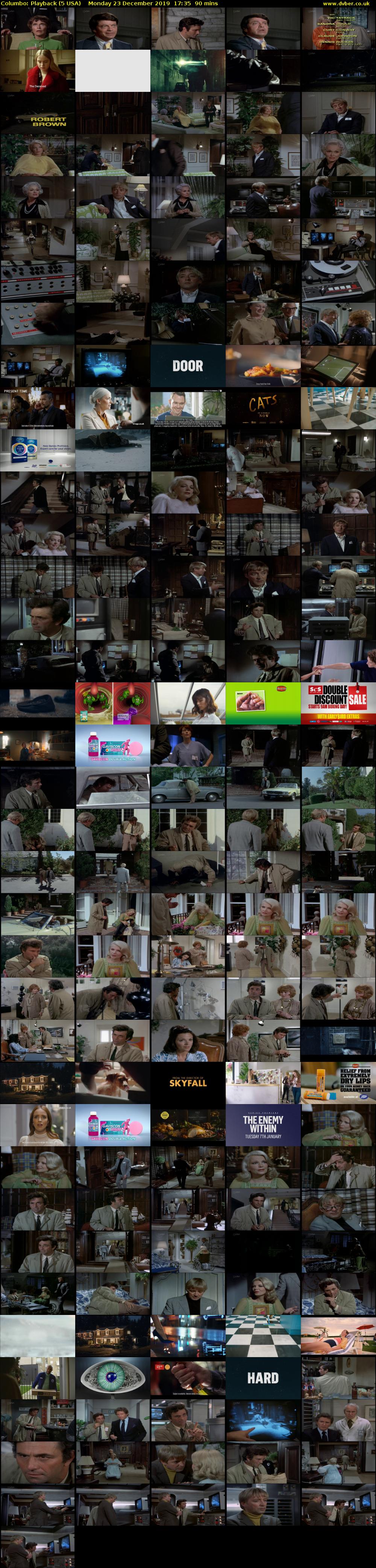 Columbo: Playback (5 USA) Monday 23 December 2019 17:35 - 19:05