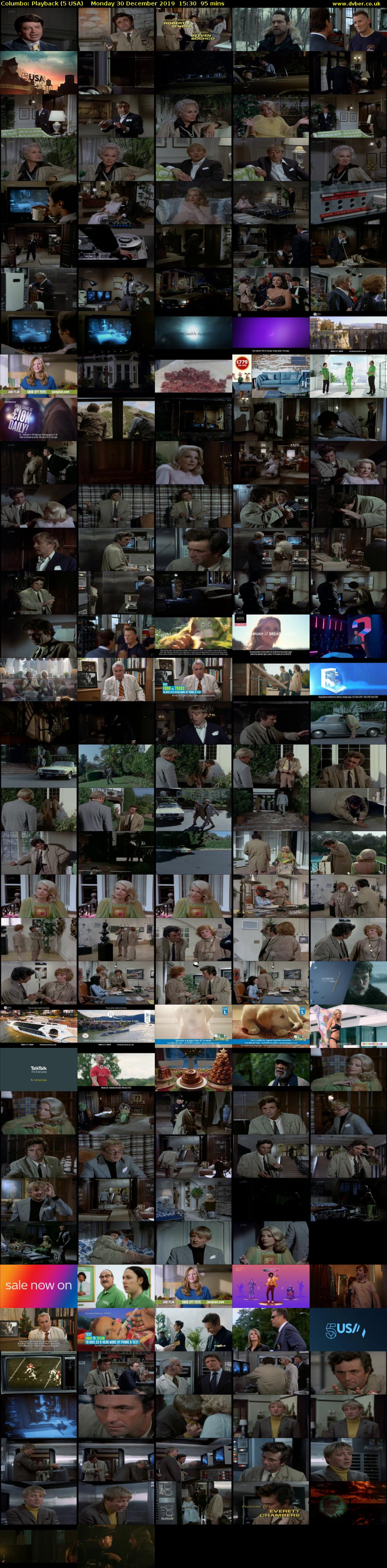 Columbo: Playback (5 USA) Monday 30 December 2019 15:30 - 17:05