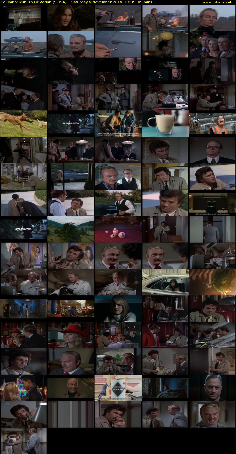 Columbo: Publish Or Perish (5 USA) Saturday 9 November 2019 17:35 - 19:00