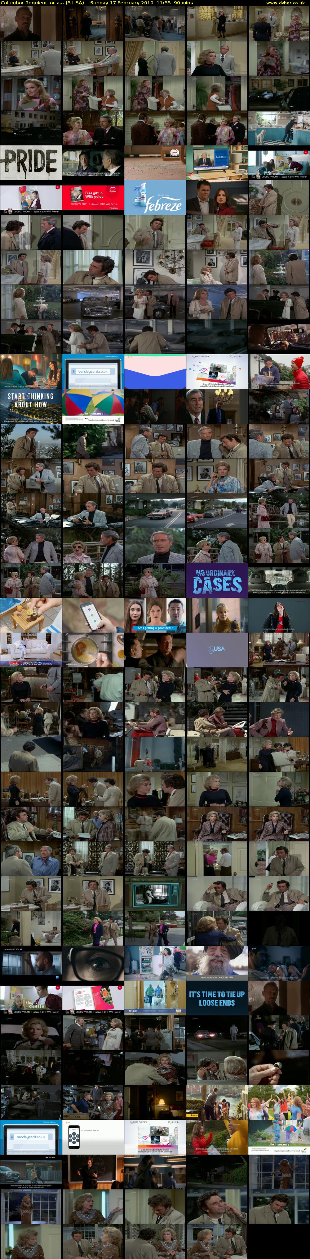 Columbo: Requiem for a... (5 USA) Sunday 17 February 2019 11:55 - 13:25