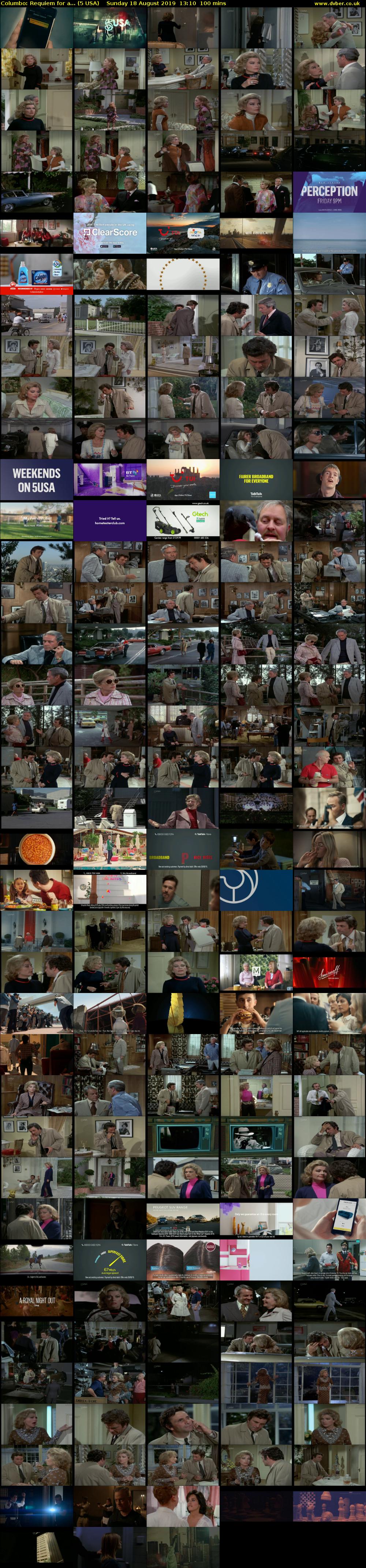 Columbo: Requiem for a... (5 USA) Sunday 18 August 2019 13:10 - 14:50