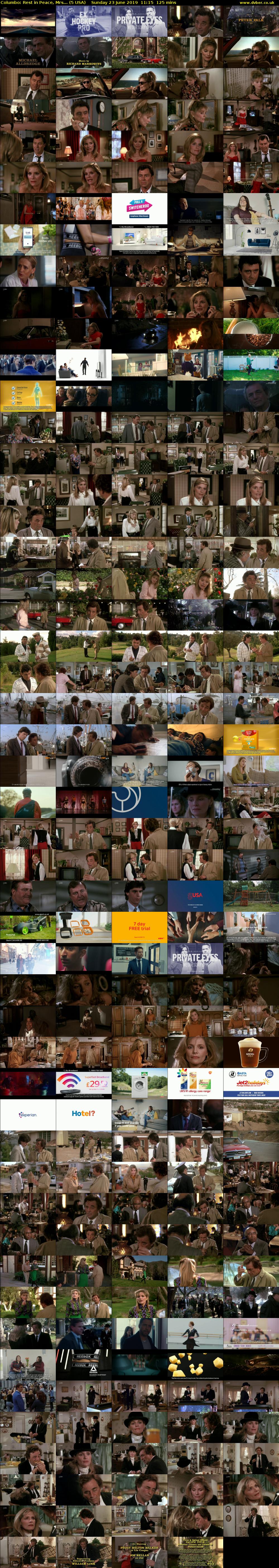 Columbo: Rest in Peace, Mrs... (5 USA) Sunday 23 June 2019 11:15 - 13:20