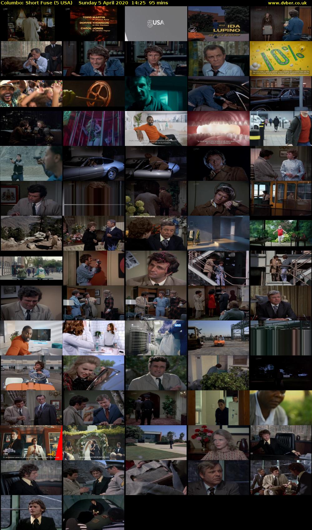 Columbo: Short Fuse (5 USA) Sunday 5 April 2020 14:25 - 16:00