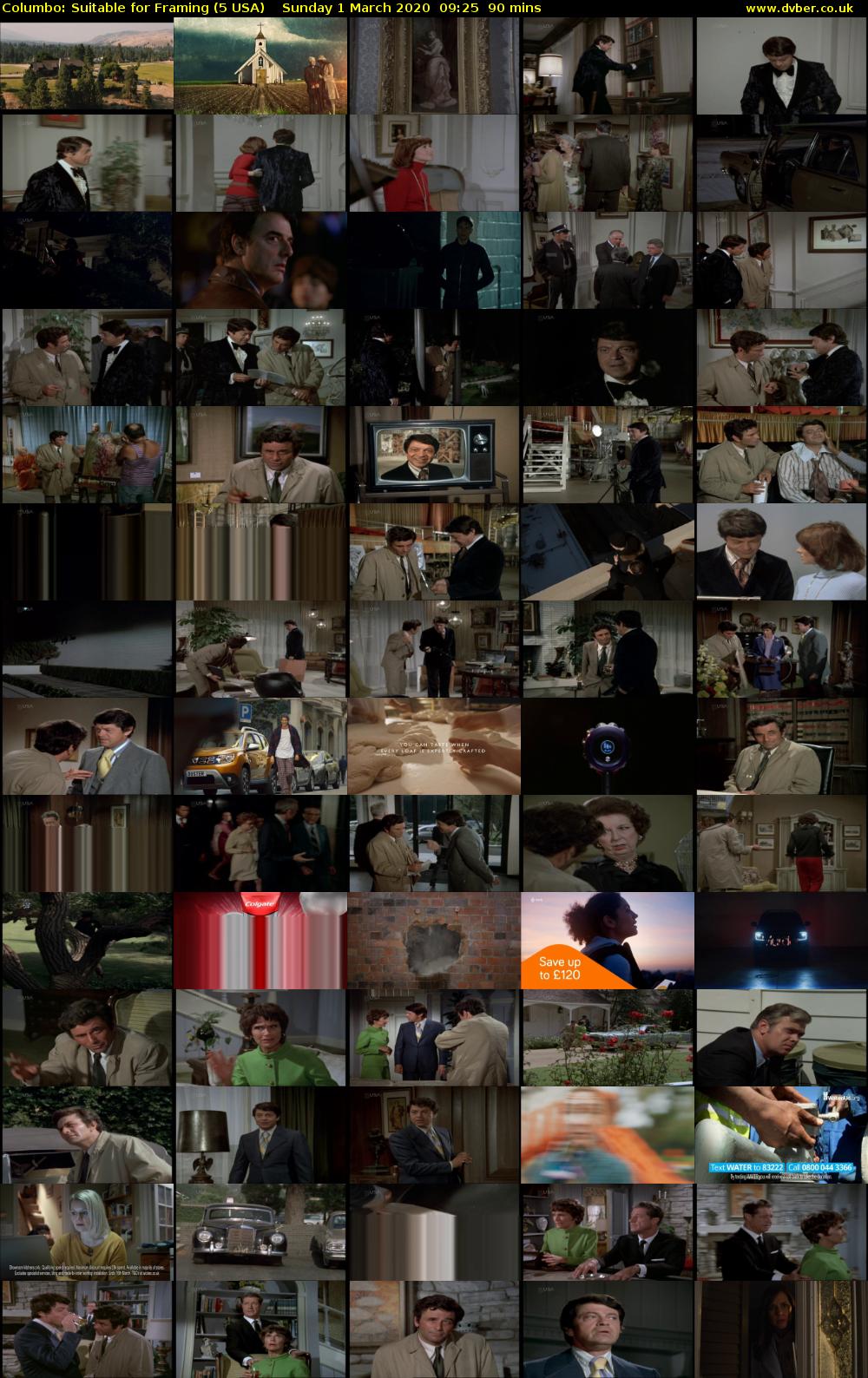 Columbo: Suitable for Framing (5 USA) Sunday 1 March 2020 09:25 - 10:55